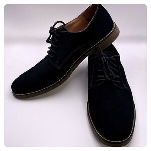 Mens Banana Republic Suede Leather Lace Up‎ Dress Shoes Navy Blue
 Size 10.5